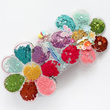 Flower Sequin Mini Album by Paige Evans