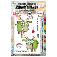 AALL and Create - Twinkles and Tidings Collection - Clear Photopolymer Stamps - Moose-tletoe