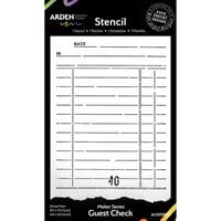 Arden Creative Studio - Maker Series Collection - Stencil - Guest Check