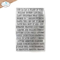 Elizabeth Craft Designs - Golden Season Collection - Clear Photopolymer Stamps - Journal Phrases 6