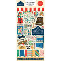 Carta Bella Paper - Mercantile Collection - Chipboard Embellishments - Accents