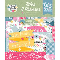 Echo Park - Fairy Garden Collection - Ephemera - Titles and Phrases