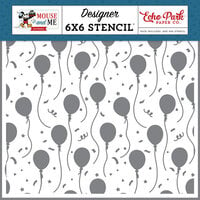 Echo Park - Mouse And Me Birthday Collection - Stencils - Birthday Magic Balloons