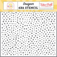 Echo Park - Our Groovy Summer Collection - Stencils - Dazzling Diamonds