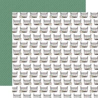 Echo Park - Our Happy Place Collection - 12 x 12 Double Sided Paper - Baskets And Flowers