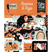 Echo Park - Spooktacular Halloween Collection - Ephemera - Frames And Tags