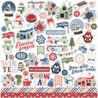 Echo Park - Chilling With My Snowmies Collection - 12 x 12 Cardstock Stickers - Elements