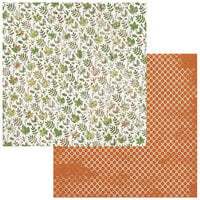 49 and Market - Vintage Orchard Collection - 12 x 12 Double Sided Paper - Painted Foliage