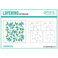 Gina K Designs - Layering Stencils - Flowering Vine