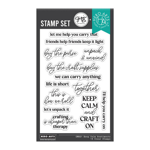 Hero Arts - We All Have Baggage Collection - Clear Photopolymer Stamps - Keep Calm Sentiments Hero Arts - We All Have Baggage Collection - Clear Photopolymer Stamps - Keep Calm Sentiments