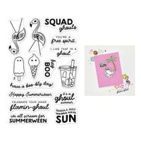 Hero Arts - Summerween Collection - Clear Photopolymer Stamps - Ghoul Summer
