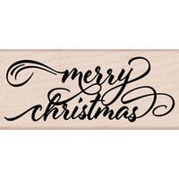 Hero Arts - Woodblock - Wood Mounted Stamps - Merry Christmas Calligraphy