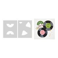 Hero Arts - Vintage Vinyl Collection - Layering Stencils - Drop The Needle