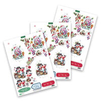 Katy Sue Designs - 3D Die Cut Decoupage Layers - Easy Pop Out Designs - Snowmen And Woodland Friends