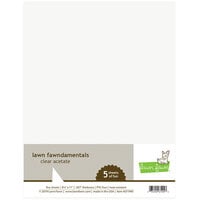 Lawn Fawn - 8.5 x 11 Specialty Clear Acetate - 5 Pack
