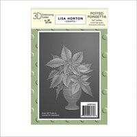 Lisa Horton Crafts - 3D Embossing Folder - Potted Poinsettia