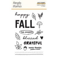Simple Stories - Cider & Donuts Collection - Clear Photopolymer Stamps