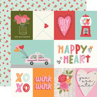 Simple Stories - Heartstrings Collection - 12 x 12 Double Sided Paper - Elements 2