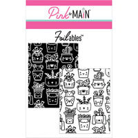 Pink and Main - Cheerfoil Collection - Foilable Panels - Fun Planters