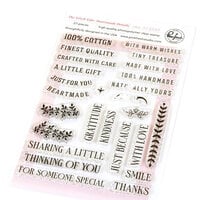 Pinkfresh Studio - Homespun With Heart Collection - Clear Photopolymer Stamps - The Stitch Edit - Heartmade Details