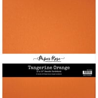 Paper Rose - 12 x 12 Cardstock Pack - Tangerine Orange