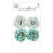 Prima - Postcards From Paradise Collection - Flower Embellishments - Soft Breeze