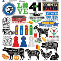 Reminisce - Farm Animals Collection - 12 x 12 Cardstock Stickers