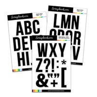 scrapbook.mom - Clear Photopolymer Stamp Set - Bold Letters - Large - Solid A-Z with Characters