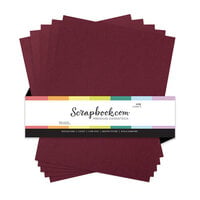 scrapbook.mom - 8.5 x 11 Premium Classic Cardstock - Smooth - 80lb - Wine - 5 Sheets