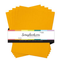 scrapbook.mom - 8.5 x 11 Premium Canvas Cardstock - Textured - 80lb - Goldenrod - 5 Sheets