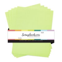 scrapbook.mom - 8.5 x 11 Premium Canvas Cardstock - Textured - 80lb - Lime Pop - 5 Sheets