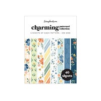scrapbook.mom - Charming - Patterned Cardstock Paper Pad - Double Sided - A2 - 4.25 x 5.5 - 40 Sheets