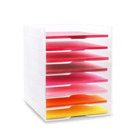 scrapbook.mom - Modern 8.5x11 Stackable Paper Trays - White - 8 Pack