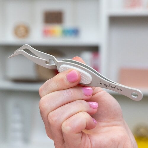 scrapbook.mom - Fine-Tip - Ergonomic Reverse Grip - Craft Tweezers - Gray scrapbook.mom - Fine-Tip - Ergonomic Reverse Grip - Craft Tweezers - Gray