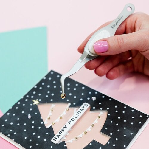 scrapbook.mom - Fine-Tip - Ergonomic Reverse Grip - Craft Tweezers - Gray scrapbook.mom - Fine-Tip - Ergonomic Reverse Grip - Craft Tweezers - Gray