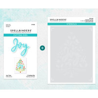 Spellbinders - Layered Christmas Stencils Collection - Layering Stencils and Etched Die Bundle - Joy Tree