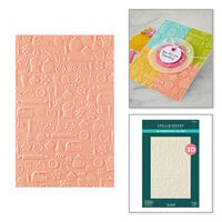 Spellbinders - Make It & Bake It Collection - 3D Embossing Folder - Confection Companions
