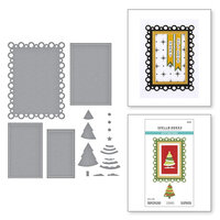 Spellbinders - Lisa Horton - Essential Holiday Collection - Etched Dies - Nested Tree Frame