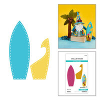 Spellbinders - 3D Felt Decor Summer Collection - Etched Dies - Surfboard