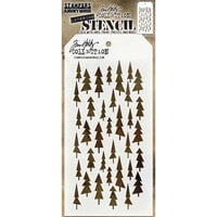 Stampers Anonymous - Tim Holtz - Christmas - Layering Stencils - Tree Lot