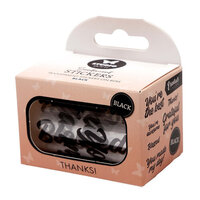 Studio Light - Essentials Collection - Clear Stickers - Black - Thanks!