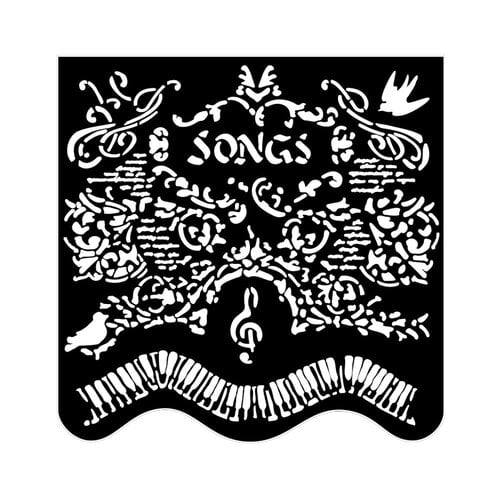 Stamperia - Music Collection - Stencils - Songs and Piano