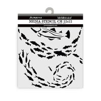 Stamperia - Silent Sea Collection - Stencils - Fish
