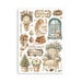 Stamperia - White Christmas Collection - Washi Tape - Washi Pad - 8 Sheets